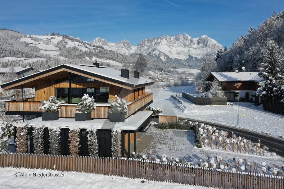 Exklusives Neubau-Chalet mit Naturpool &amp; Kaiserblick, Haus-kauf, 8.650.000,€, 6370 Kitzbühel