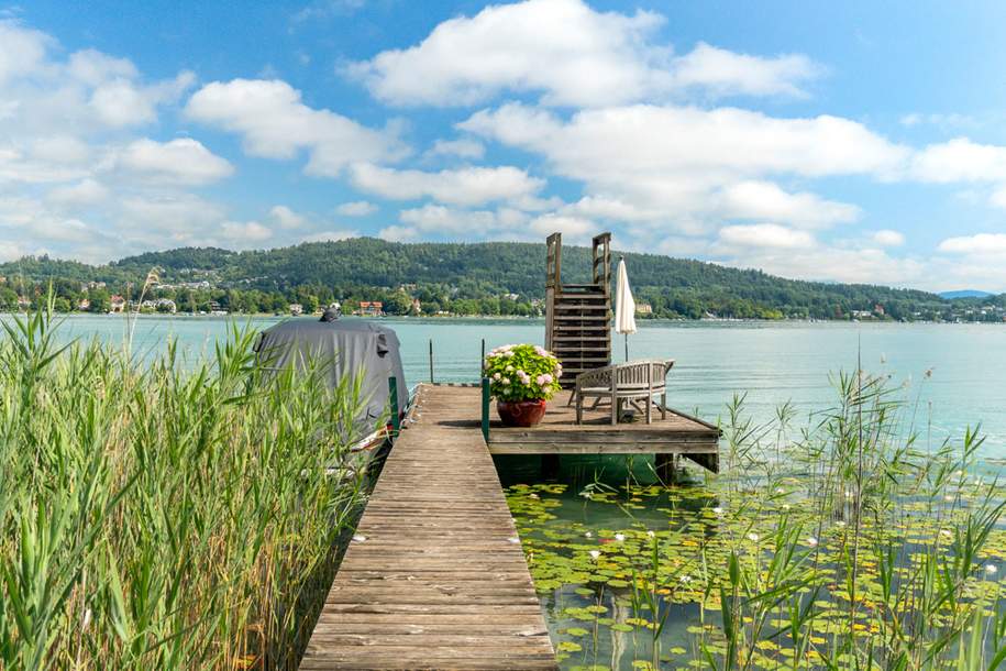 Charmantes Seehaus mit Steg und Bootsanlegeplatz, Haus-kauf, 6.500.000,€, 9081 Klagenfurt Land