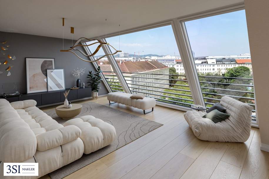 Exklusives Penthouse mit Parkblick in beliebter Lage nahe dem Prater und der Messe-Wien, Wohnung-kauf, 2.540.000,€, 1020 Wien 2., Leopoldstadt