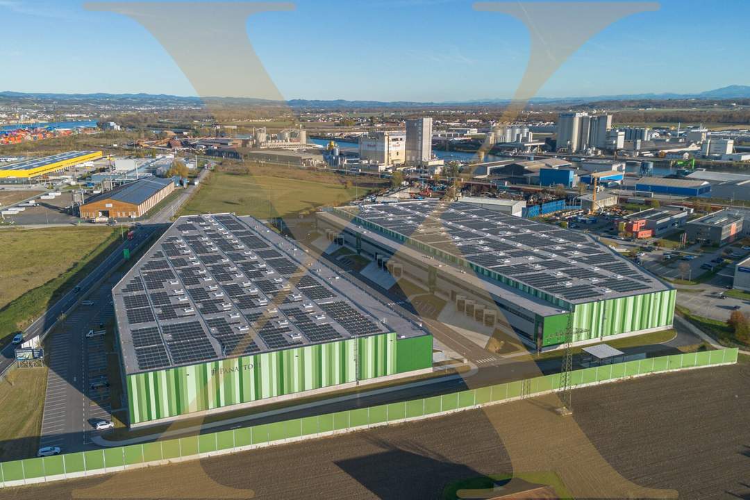NEUBAU - Lager-/Produktionshalle (optional mit Büroflächen) in Enns/Ennshafen zu vermieten!