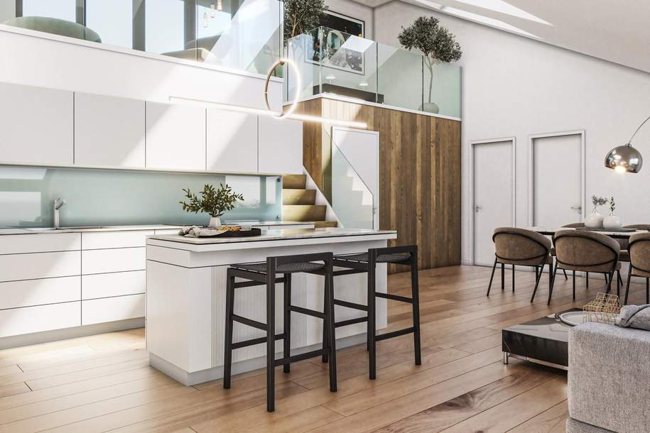 MEHRERE, SCHLÜSSELFERTIGE DACHGESCHOSS-WOHNUNGEN MIT EXZELLENTER ANBINDUNG IM TRADITIONSKURORT BAD VÖSLAU, Wohnung-kauf, 659.000,€, 2540 Baden