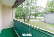 2-Zimmer-Wohnung – Loggia mit Blick ins Grüne