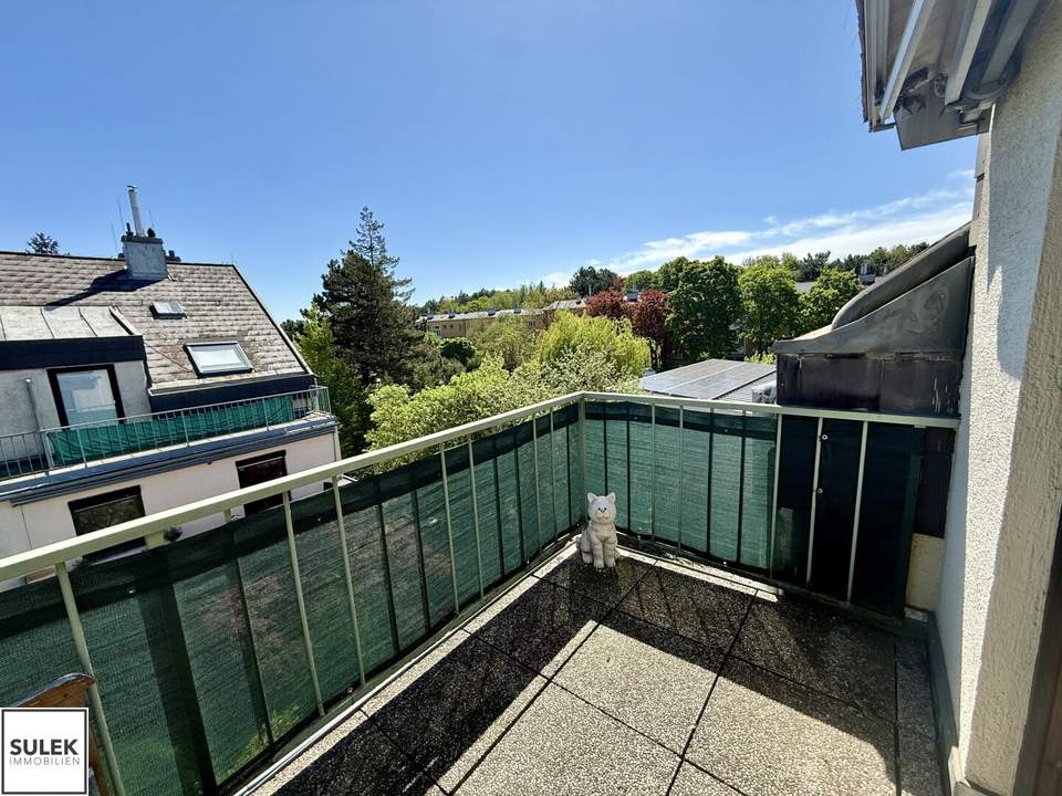 Perfekt geschnittene DG-Singlewohnung mit Terrasse und Garage in Wien Mauer
