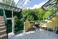 Dachgeschoßwohnung im Villenviertel Lawies – Zwei Terrassen, Doppelgarage und Wienerwald!