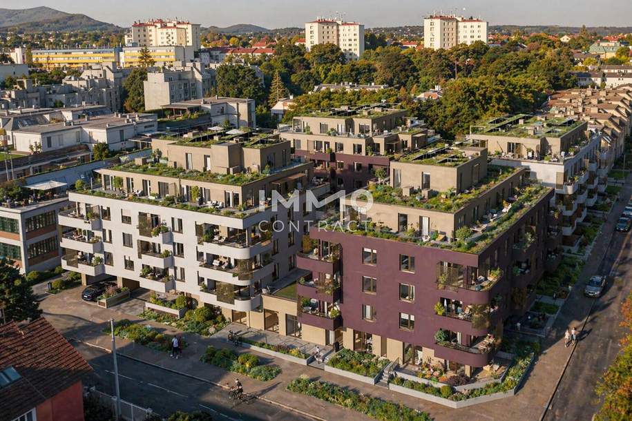 Lichtdurchflutete Zweizimmer-Wohnung mit offenem Blick (Neubau, Erstbezug) - provisionsfrei, Wohnung-kauf, 268.770,€, 1230 Wien 23., Liesing