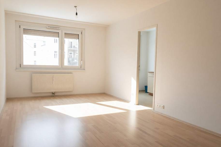 Hof- und westseitige 2-Zimmer-Wohnung im 4. Liftstock zw. Augarten und U6 Jägerstraße, Wohnung-kauf, 230.000,€, 1200 Wien 20., Brigittenau