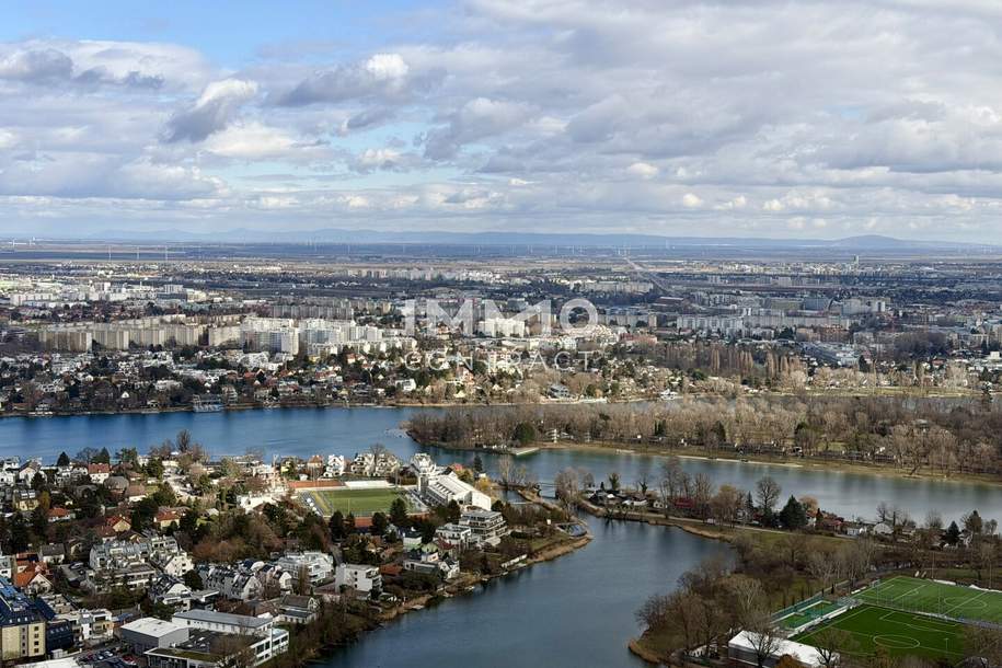 48. Etage - Skyline Evenings &amp; River Mornings: DC2 Tower - U1 Donauinsel, Wohnung-miete, 1.100,00,€, 1220 Wien 22., Donaustadt