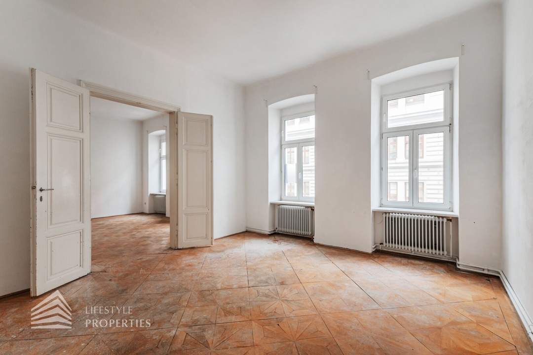 Helle unsanierte 3-Zimmer Wohnung, Nähe Wiedner Hauptstraße