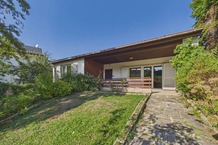Bungalow mit Vollkeller, Garage und Garten, nahe dem Brucker Stadtzentrum, Haus-kauf, 220.000,€, 2460 Bruck an der Leitha