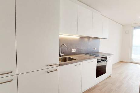 2-Zi.-Erstbezug mit Rooftop Wellness &amp; Donaublick | TOWER HOMES, Wohnung-miete, 895,00,€, 1220 Wien 22., Donaustadt