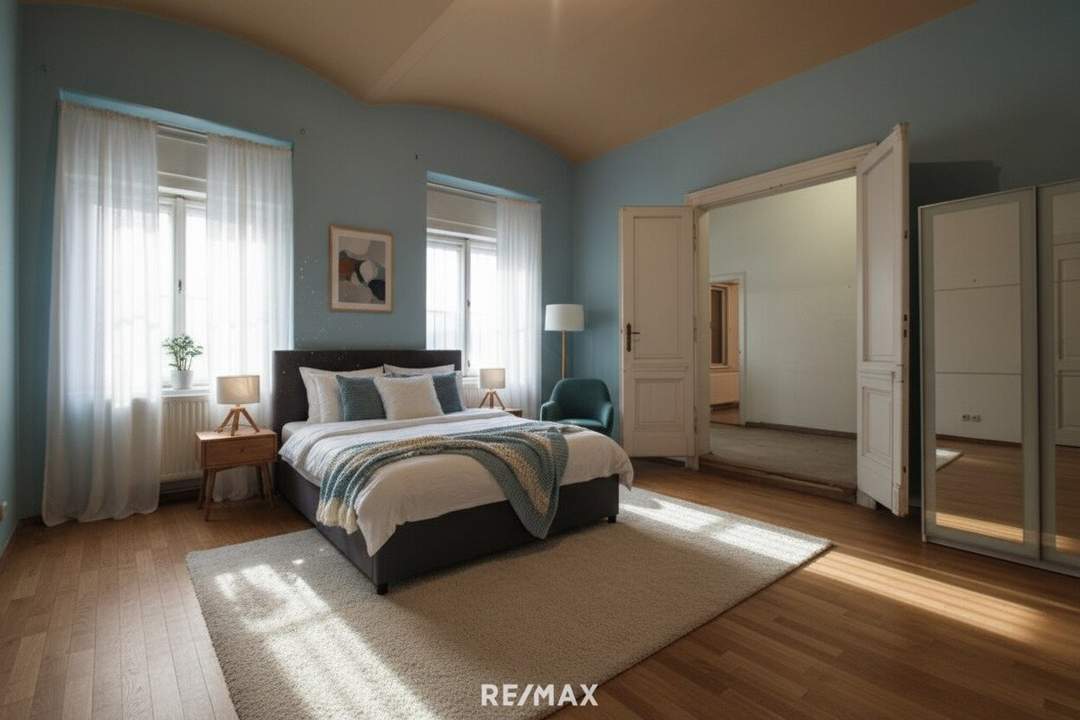 Sanierungsbedürftiger Altbau: 59 m², Potenzial für Wohnen, Büro oder Praxis, beim AKH Wien