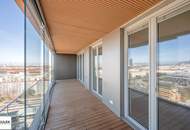 20. Etage | 3 Zimmer Erstbezug | 19 m² Loggia | Pool, Fitness & Spa