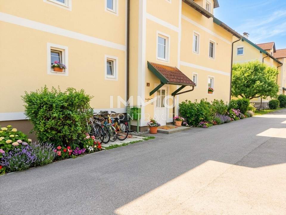 Gut aufgeteilte 3-Raum-Wohnung 55m² - Garten & Schwimmbiotop in Petzenkirchen/Breiteneich