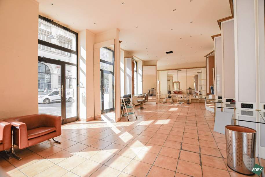 Großes Geschäfslokal in sehr guter Frequenzlage unweit der Mariahilfer Straße, Gewerbeobjekt-miete, 3.250,00,€, 1070 Wien 7., Neubau