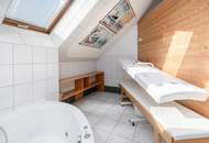 "Familienfreundliches Einfamilienhaus mit Wellnessbad, Sauna, Kachelofen, Fußbodenheizung, großem Garten und Doppelgarage in Tulln"