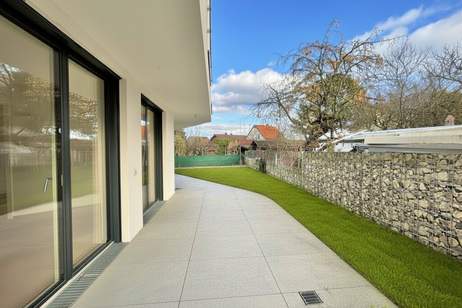 Gartenparadies mit direktem Zugang aus allen Räumen | ERSTBEZUG | einzigartige Architektur | Natur, Weinberge und Heurigen, Wohnung-kauf, 465.000,€, 1210 Wien 22., Donaustadt