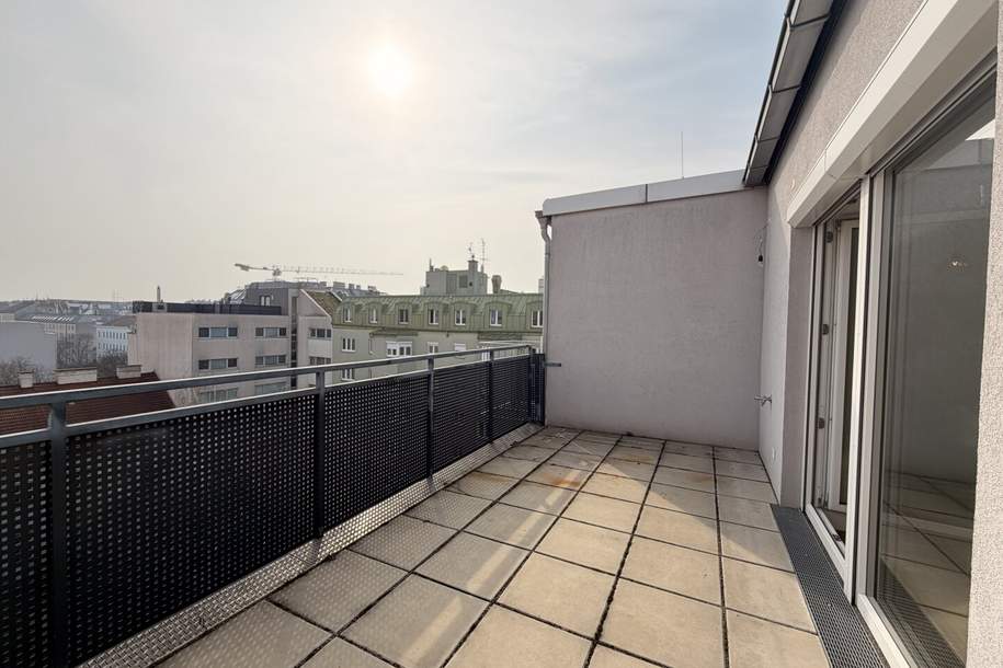 Alxingergasse - 2 Zimmer DG mit 14,33m2 großer Terrasse, Wohnung-miete, 950,00,€, 1100 Wien 10., Favoriten