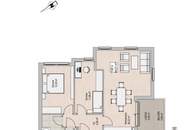 Erstbezug | Moderne 3-Zimmer Wohnung 64 m² mit Terrasse &amp; Loggia | Nähe Mühlwasser | 1220 Wien