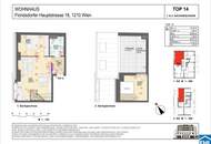 Erstbezug: 2-Zimmer Galeriewohnung mit Dachterrasse – U-Bahn &amp; Donau Nähe