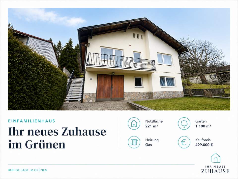 Einfamilienhaus mit großem Eigengarten nur 25min von Wien entfernt.