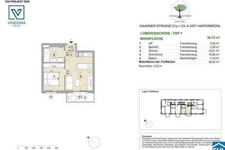 Ökologisch und lukrativ: Die umweltfreundliche Technologie von den Stadthäusern in Hinterbrühl, Wohnung-kauf, 262.476,€, 2371 Mödling