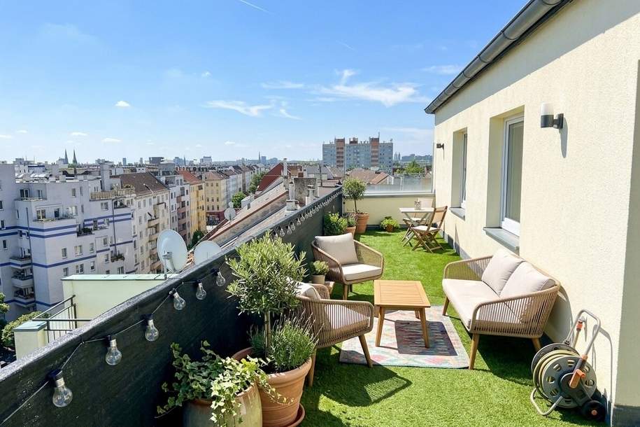 26 m² Panoramaterrasse I Dachgeschosswohnung ohne Schrägen I Klimaanlage I Separate Küche, Wohnung-kauf, 439.000,€, 1200 Wien 22., Donaustadt