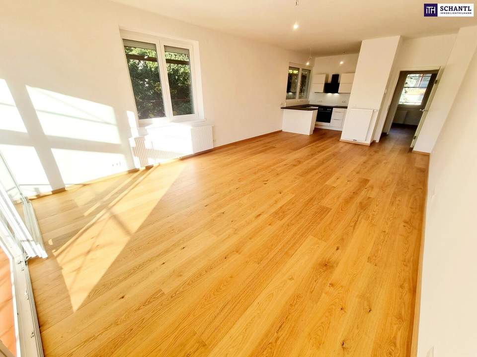 Ruheoase im Grünen! Sonnig. Saniert. Einfach super! Erstbezug mit Wohlfühlfaktor! 4 Zimmer + 2 Balkone + Garagenplatz + Hochwertige Einbauküche! Grün wohin das Auge reicht!