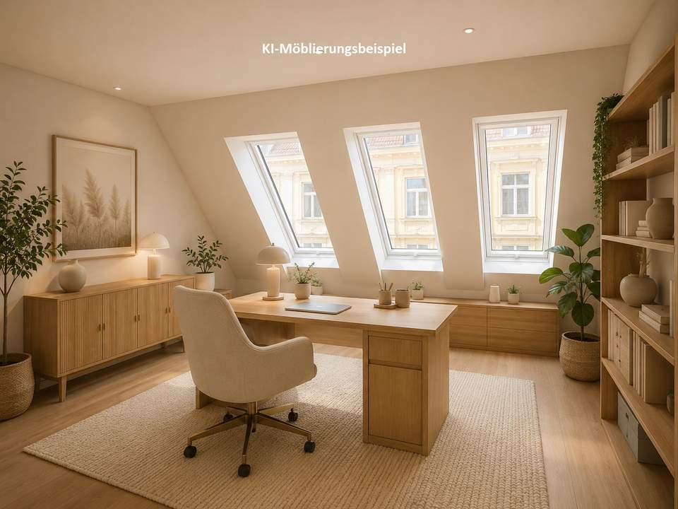 Erstbezug! Wunderschöne 2-Zimmer Dachgeschosswohnung mit Loggia nähe Kutschkermarkt