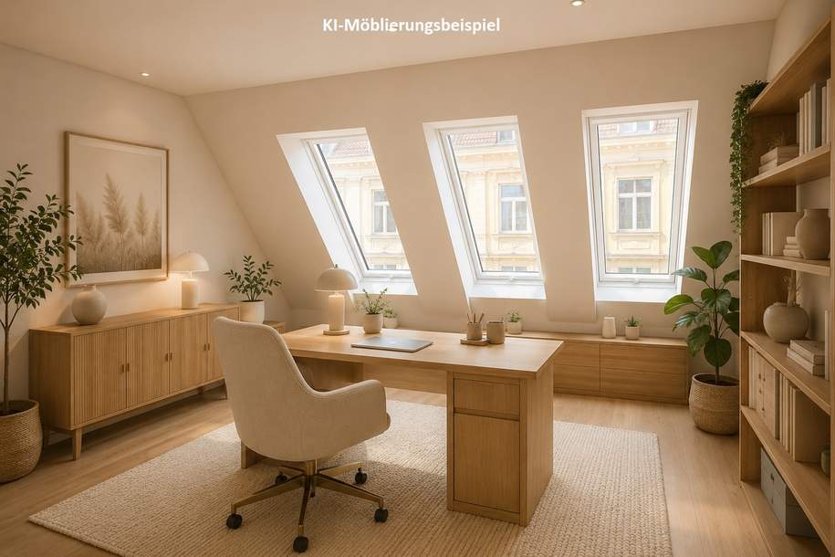 Erstbezug! Wunderschöne 2-Zimmer Dachgeschosswohnung mit Loggia nähe Kutschkermarkt, Wohnung-kauf, 579.000,€, 1180 Wien 18., Währing