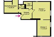 Anleger-Traum! Befristet vermietete 2-Zimmer Wohnung Nähe Auhof Center