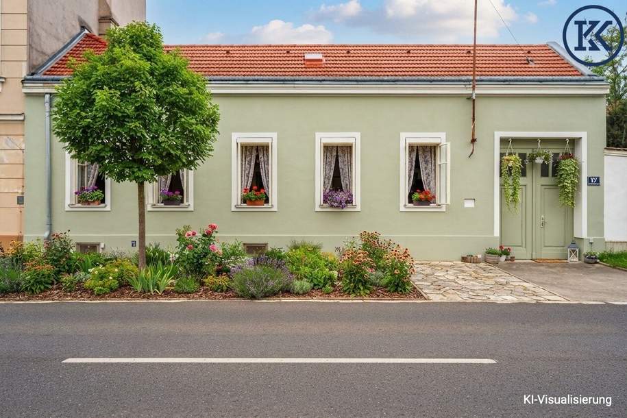 Attraktive Liegenschaft mit Bestandshaus und Entwicklungspotenzial im 21. Bezirk, Haus-kauf, 450.000,€, 1210 Wien 21., Floridsdorf