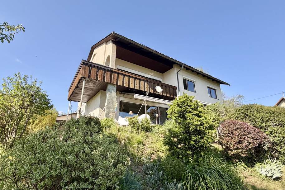Maria Rain - großzügiges Zweifamilienhaus in zentraler Aussichtslage zum Sanieren, Haus-kauf, 396.000,€, 9161 Klagenfurt Land