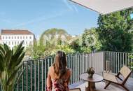 WOHNEN AM PARK: Innenhofseitige Dreizimmer-Wohnung mit Balkon