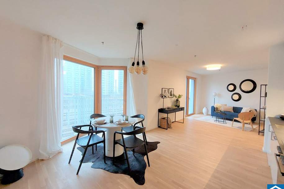 THE METROPOLITAN - Großzügige 1-Zimmer-Wohnung mit 2 Balkonen im Sonnwendviertel, Wohnung-miete, 1.250,00,€, 1100 Wien 10., Favoriten