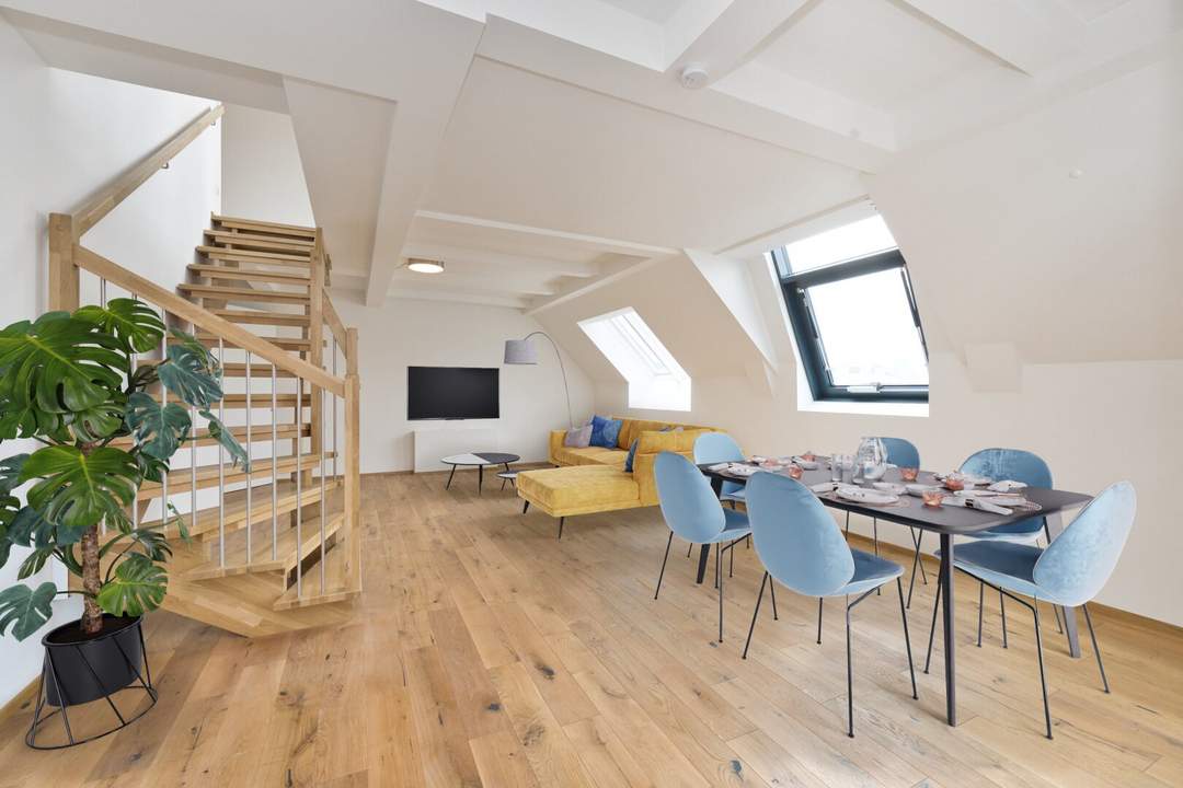 Traumhafte Dachgeschoßwohnung, Erstbezug! – modern, großzügig und U-Bahn-nah!