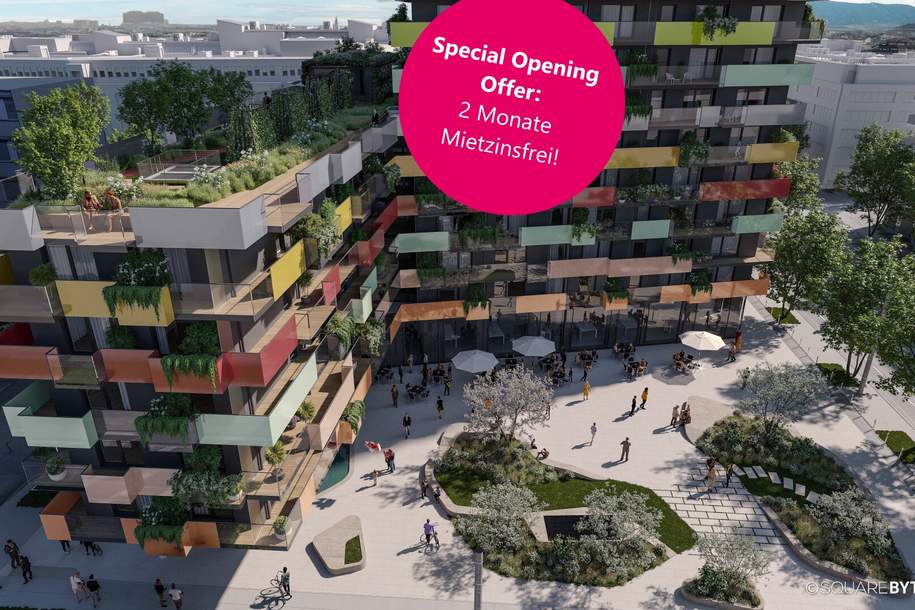 Special Opening Offer: 2 months rent-free!, Wohnung-miete, 1.205,40,€, 1200 Wien 20., Brigittenau