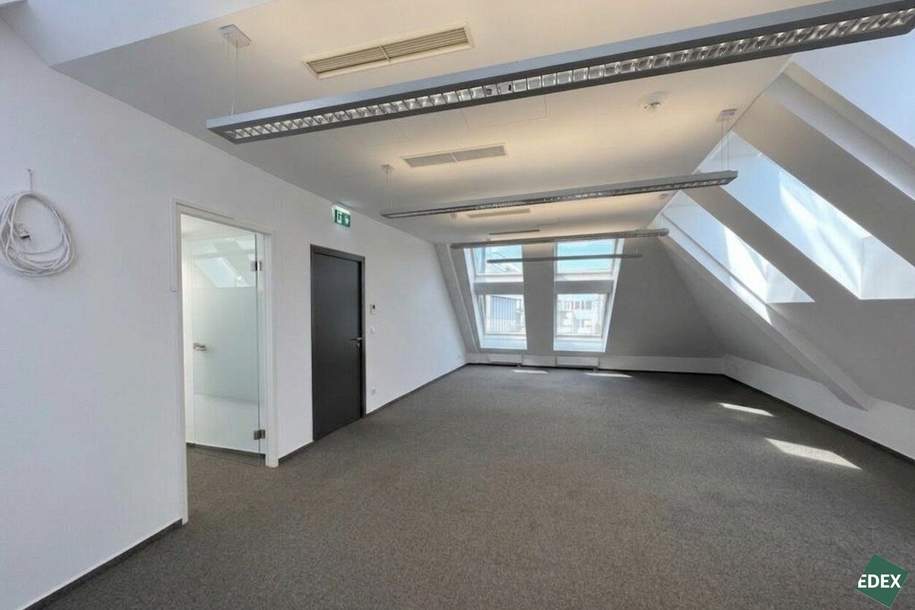 Modernes Dachgeschossbüro Nähe Innenstadt &amp; Augarten, Gewerbeobjekt-miete, 7.648,42,€, 1020 Wien 2., Leopoldstadt