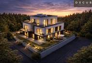 Exklusive Villa am Bartberg in Pressbaum | Panoramablick auf den Wienerwaldsee &amp; direkte Waldrandlage | Belagsfertig