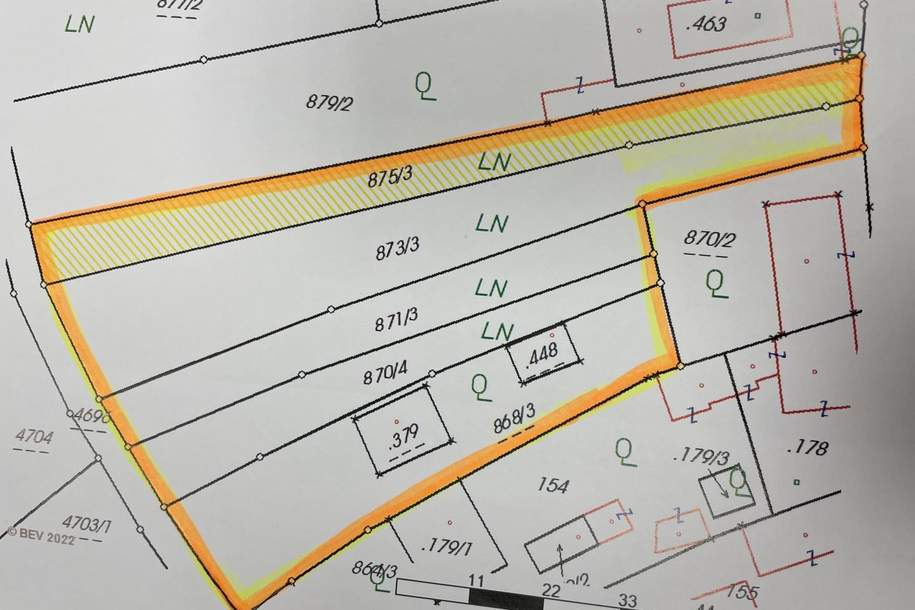 Baugrundstück für Wohnbau - ideal auch für Bauträger und Tierliebhaber, Grund und Boden-kauf, 590.000,€, 2130 Mistelbach