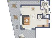 Wohnen auf zwei Ebenen – Maisonette mit beeindruckender 70 m² Dachterrasse