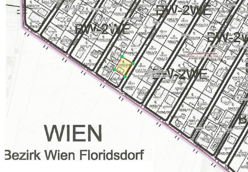 "Baugrund auf Eigentum! Oberlisse 20 Meter vom 21ten Bezirk!"