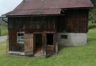 Haus mit Stall, Wiese und Wald in Etmißl