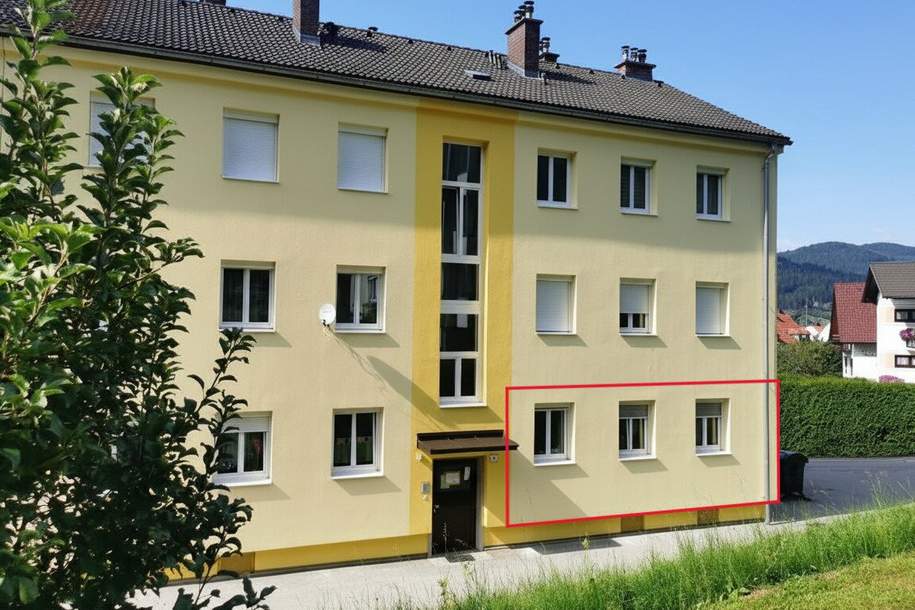 Helle Studenten- oder Singlewohnung im Erdgeschoß, Wohnung-kauf, 97.000,€, 8650 Bruck-Mürzzuschlag