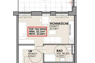 Traumhafter Erstbezug mit großzügiger Freifläche, Wohnung-miete, 710,00,€, 2402 Bruck an der Leitha