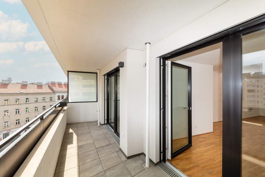 Neubau Erstbezug - 2 Zimmer mit Freifläche, provisionsfrei u. gratis Jahreskarte der Wr. Linien, Wohnung-kauf, 381.600,€, 1100 Wien 10., Favoriten