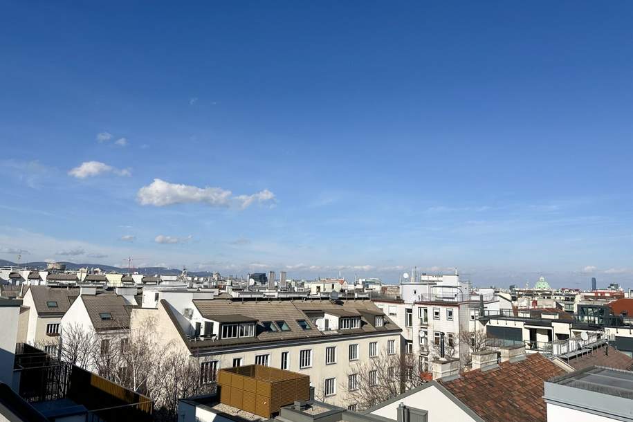 Erstbezug 4-Zimmer Wohnung mit Terrasse im DG, Nähe Wiedner Hauptstraße, Wohnung-kauf, 1.090.000,€, 1040 Wien 4., Wieden