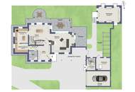 LANDHAUSVILLA mit HOF-ENSEMBLE, GÄSTEWOHNUNGEN UND ENTWICKLUNGSPOTENTIAL