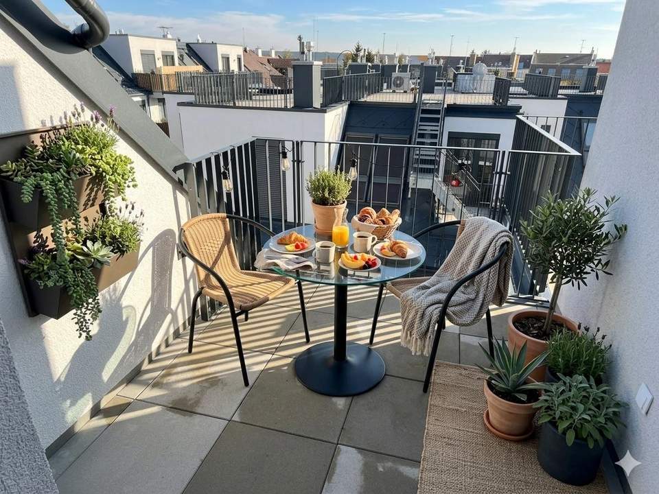 Exklusive Dachgeschosswohnung mit 3 Terrassen – modernes Wohnen nahe Wienerberg
