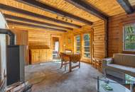 Holzblockhaus mit Charme – 3 Zimmer, Balkon &amp; Kamin!