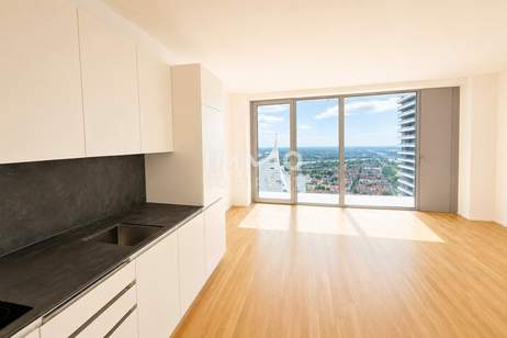 37. Etage - Skyline-Zuhause - DC2 Tower: U1 Donauinsel, Wohnung-miete, 1.100,00,€, 1220 Wien 22., Donaustadt